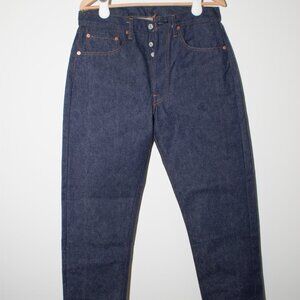 New vintage 501 Levi mens jeans unwashed and unshrunk medium/dark wash